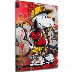 Slika COOL SNOOPY na platnu | Oslikana struktura