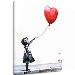 Slika EART BALLOON GIRL | talijansko platno