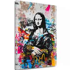 Slika GRAFFITI MONA na platnu | Oslikana struktura
