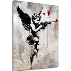 Slika LOVE HUNTER na platnu | Oslikana struktura