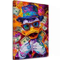 Slika MONEY DUCK | Talijansko platno