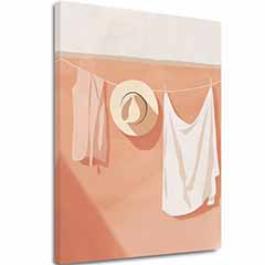 Slika na platnu Bijelo laneno platno - Minimalistički dizajn