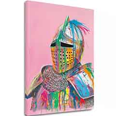 Slika VIVID KNIGHT na platnu | Oslikana struktura