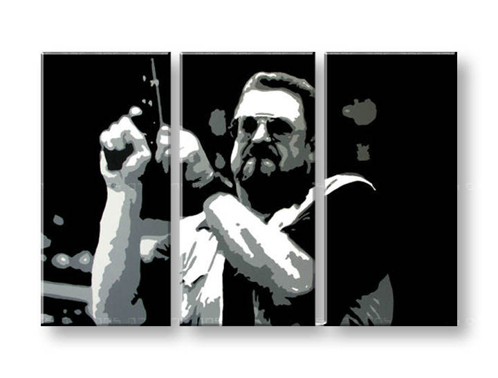 Ručno slikane slike na platnu na platnu POP Art Big Lebowski 3-dijelna 