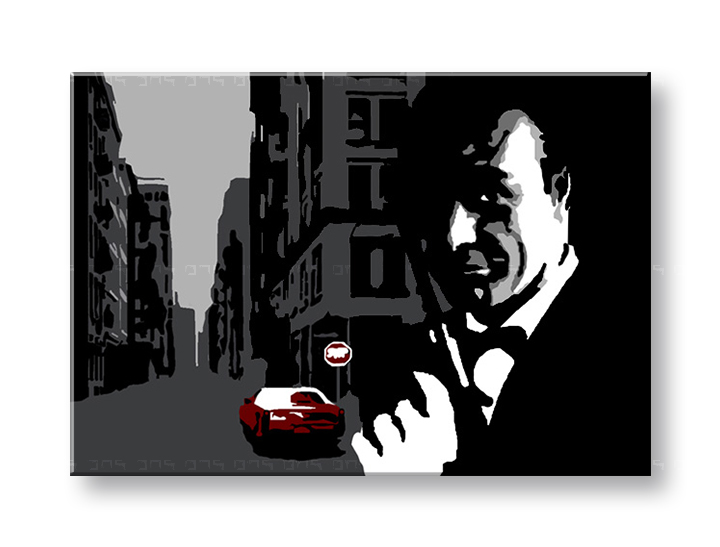 Ručno slikane slike na platnu na platnu POP Art James Bond 1-dijelna 