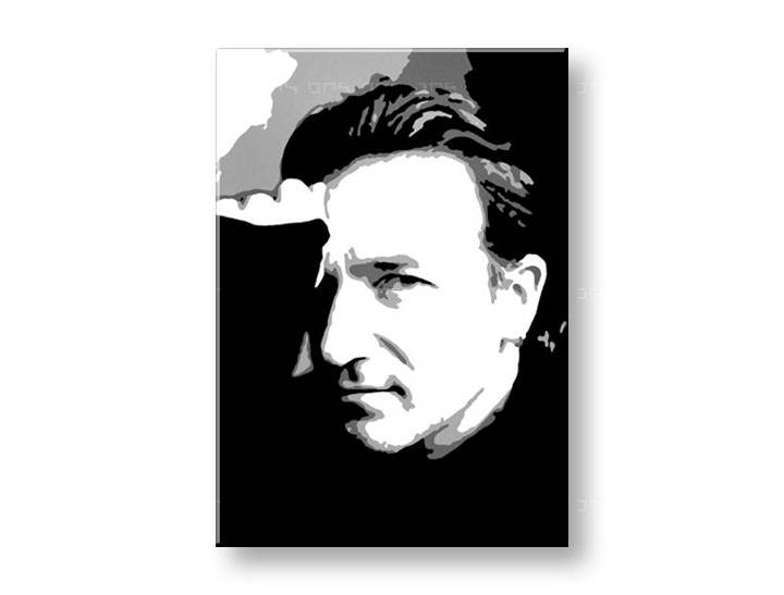 Ručno slikane slike na platnu na platnu POP Art Bono-U2 1-dijelna