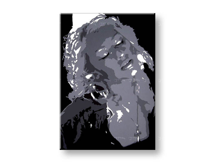 Ručno slikane slike na platnu na platnu POP Art Christina Aguilera 1-dijelna