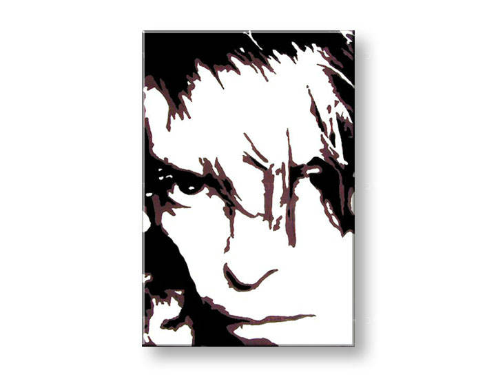 Ručno slikane slike na platnu na platnu POP Art David Bowie 1-dijelna