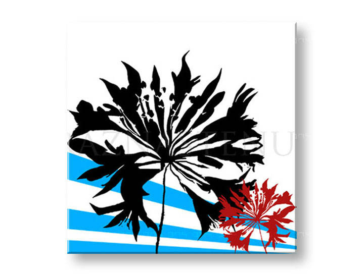 Ručno slikane slike na platnu na platnu POP Art Flower 1-dijelna 