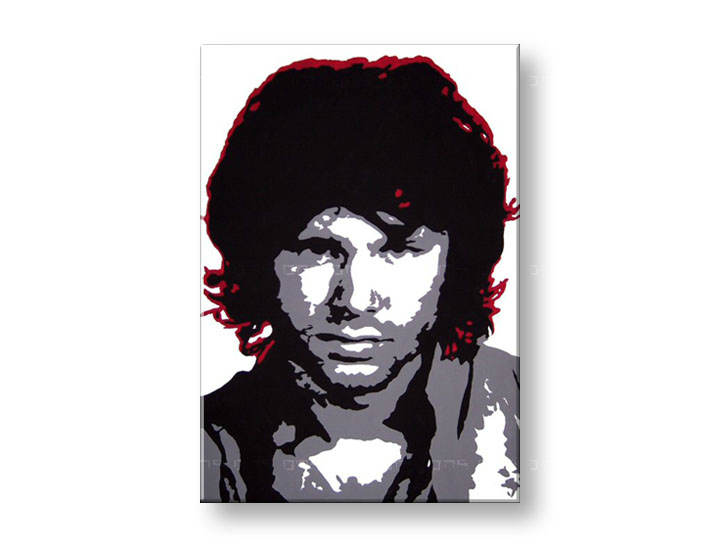 Ručno slikane slike na platnu na platnu POP Art Jim Morrison 1-dijelna