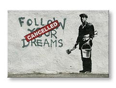 Slike na platnu 1-dijelna Street ART – Banksy BA024O1