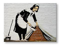 Slike na platnu 1-dijelna Street ART – Banksy BA027O1