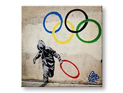 Slike na platnu KVADRAT Street ART – Banksy BA045K1